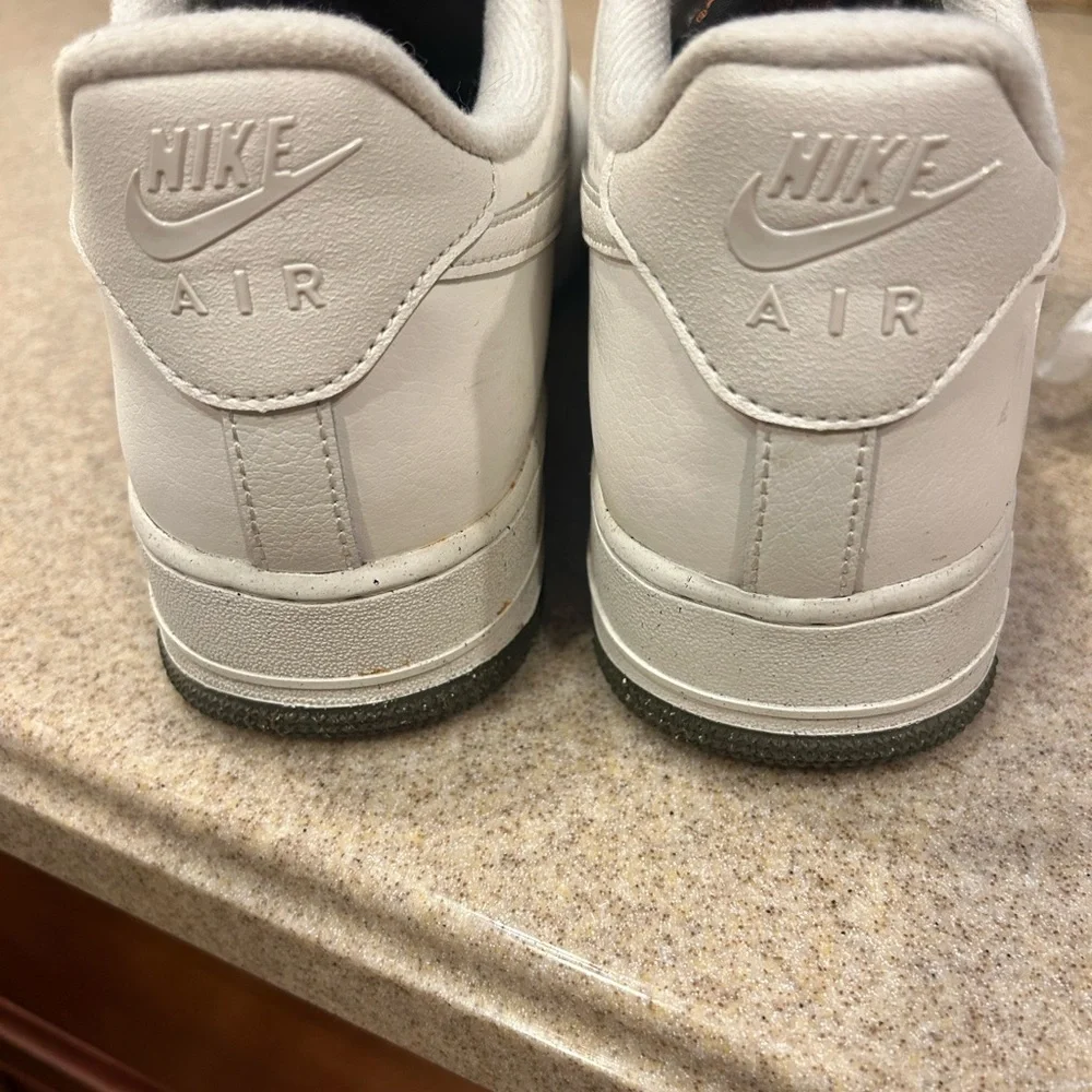 Nike Air Force 1 White and Grey Sneakers - Picture 3 of 6